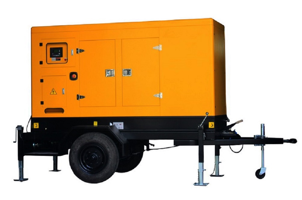 80kva 64kw diesel generator set with movable genset
